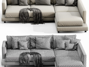 flexform long island 3 seater 3D मॉडल