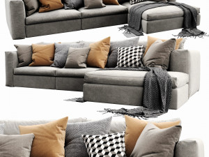 poliform dune chaise lounge 3D Model