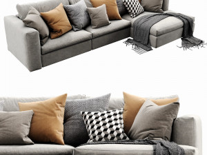 poliform dune chaise lounge 3D Model