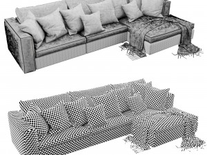 poliform dune chaise lounge 3D Model