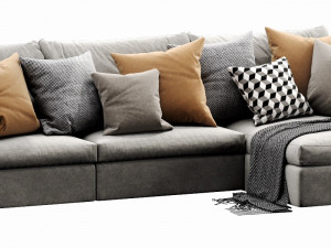 poliform dune chaise lounge 3D Model