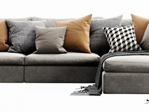 poliform dune chaise lounge 3D Model