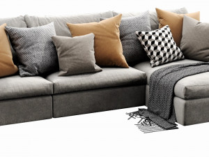 poliform dune chaise lounge 3D Model