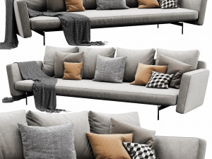 poliform dune chaise lounge Modelo 3D