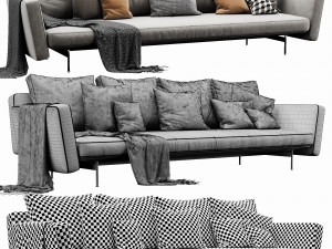 poliform dune chaise lounge Modelo 3D
