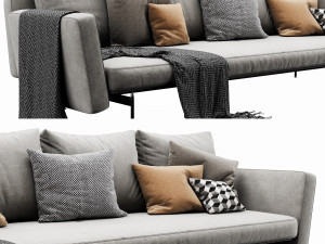 poliform dune chaise lounge Modelo 3D