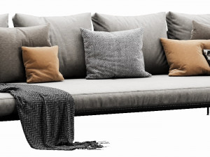 poliform dune chaise lounge Modelo 3D