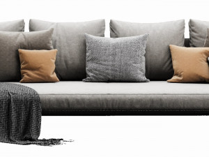 poliform dune chaise lounge Modelo 3D