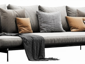 poliform dune chaise lounge Modelo 3D