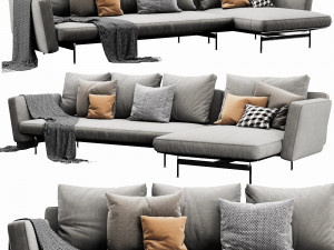bb italia sake chaise lounge 3Dモデル