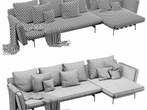 bb italia sake chaise lounge 3Dモデル