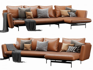 bb italia sake chaise lounge 3D Model