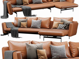 bb italia sake chaise lounge 3D Model