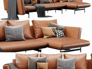 bb italia sake chaise lounge 3D Model