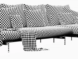 bb italia sake chaise lounge 3D Model