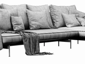 bb italia sake chaise lounge 3D Model