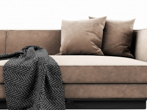 bb italia aurae sofa Modèle 3D