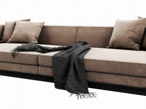 bb italia aurae sofa Modèle 3D