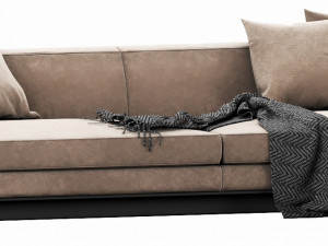 bb italia aurae sofa Modèle 3D