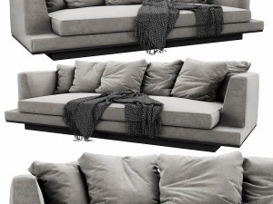 bb italia aurae sofa 3D Model