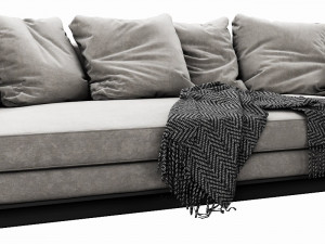 bb italia aurae sofa Model 3D