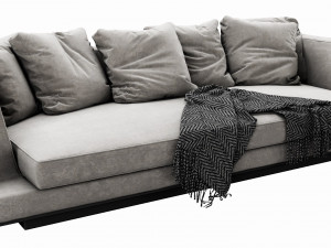 bb italia aurae sofa Model 3D