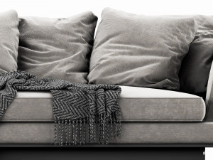 bb italia aurae sofa Model 3D