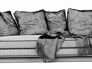 bb italia aurae sofa 3D Model