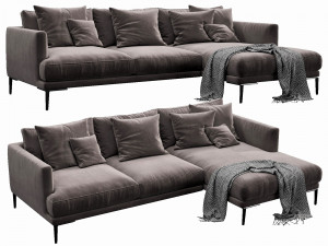 bonaldo paraiso chaise lounge 3D Model