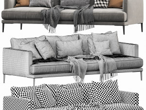 bonaldo paraiso 3 seater 3D 모델