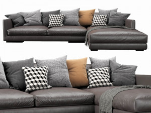 flexform magnum chaise lounge 3D मॉडल
