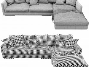 flexform magnum chaise lounge 3D 모델