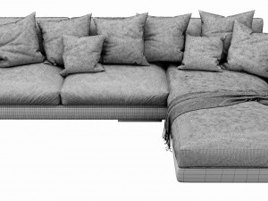 flexform magnum chaise lounge 3D 모델