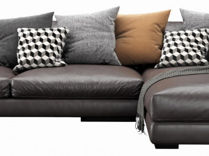 flexform magnum chaise lounge 3D 모델