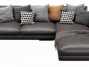 flexform magnum chaise lounge 3D 모델