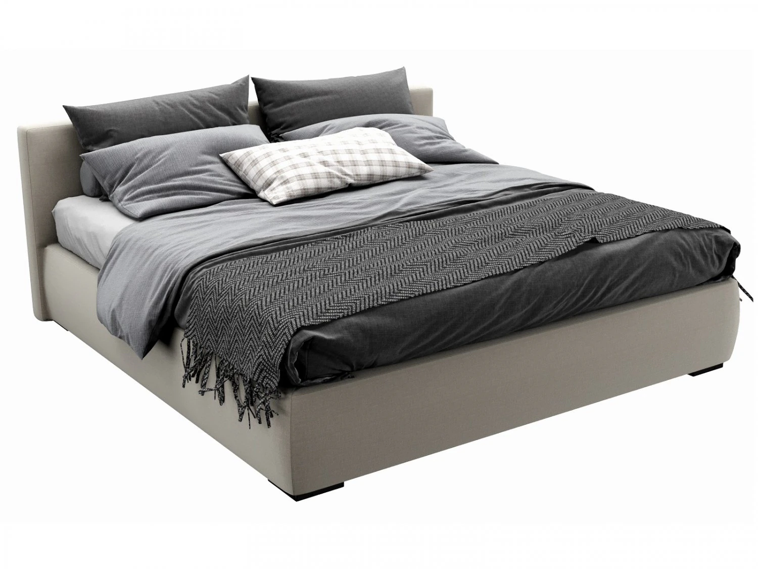 meridiani stone bed 3D Model .c4d .max .obj .3ds .fbx .stl .blend 