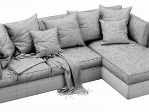 meridiani queen chaise lounge 3D Modell