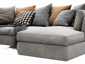 meridiani queen chaise lounge 3D Modell