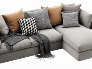 meridiani queen chaise lounge 3D Modell