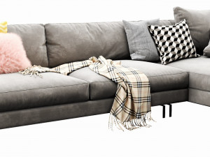 interface blues chaise lounge Model 3D