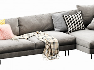 interface blues chaise lounge Model 3D