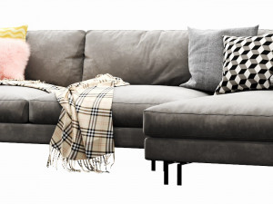 interface blues chaise lounge Model 3D