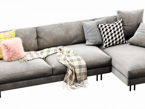 interface blues chaise lounge Model 3D