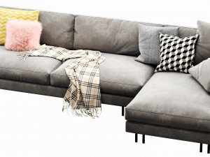 interface blues chaise lounge Model 3D