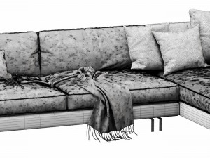 interface blues chaise lounge Model 3D
