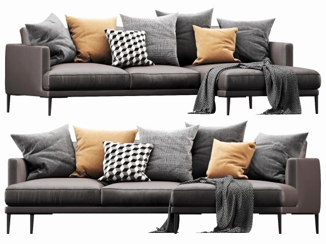 bonaldo paraiso chaise lounge Modelo 3D .c4d .max .obj .3ds .fbx .stl .blend 