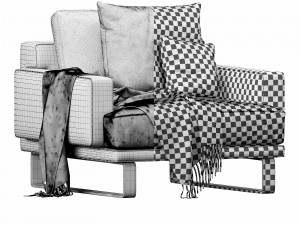 interface rex armchair 3D 모델