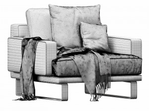 interface rex armchair 3D 모델