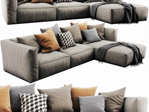 poliform shangai chaise lounge 3D 모델