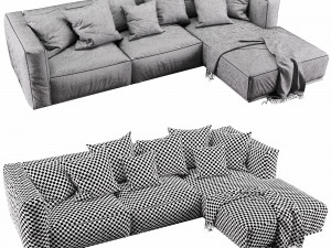 poliform shangai chaise lounge 3D 모델